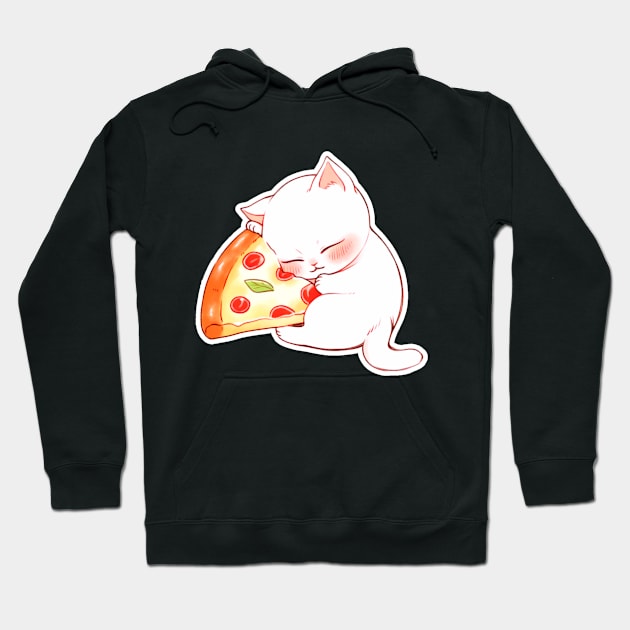 Snoozerina Whiskerbell, When You Love Pizza Too Much Hoodie by Newdlebobs